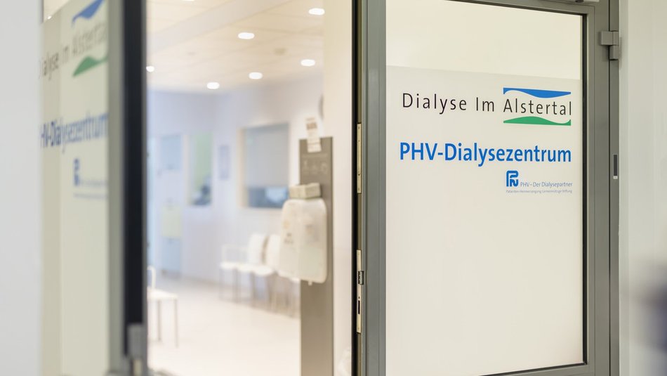 Foto: Dialyseeingang im Alstertal
